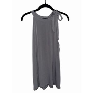 Banana Republic Tie Neck Top in Gray